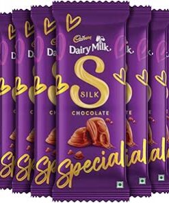 Cadbury Dairy Milk Silk Chocolate Bar, 60g (Pack of 8)